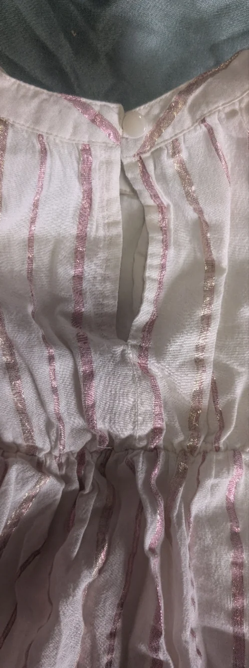 EUC Light Pink Striped Dress 3T *D16 - Picture 4 of 5
